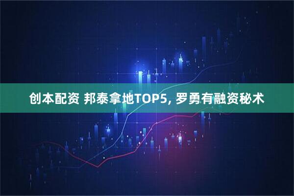 创本配资 邦泰拿地TOP5, 罗勇有融资秘术